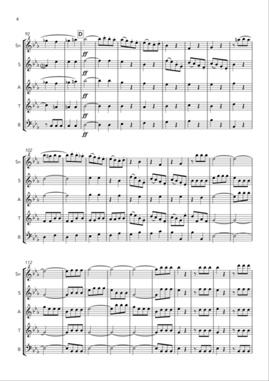 Symphony No. 5 in C Minor - Op. 67 - 1st Movement - Allegro com brio Chamber Music scores gallery preview page 4