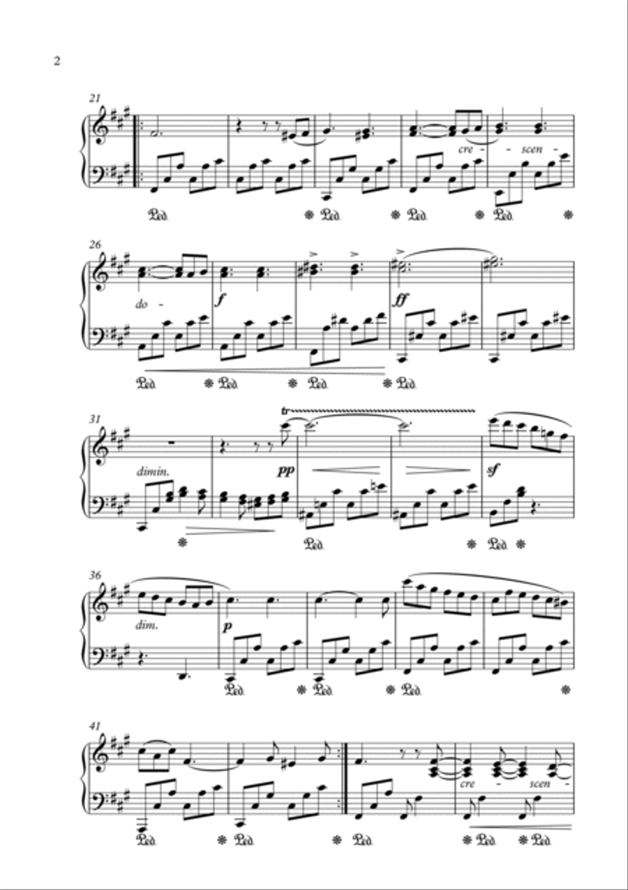 Venetian Boat Song - F. Mendelssohn - easy piano Voice scores gallery preview page 2