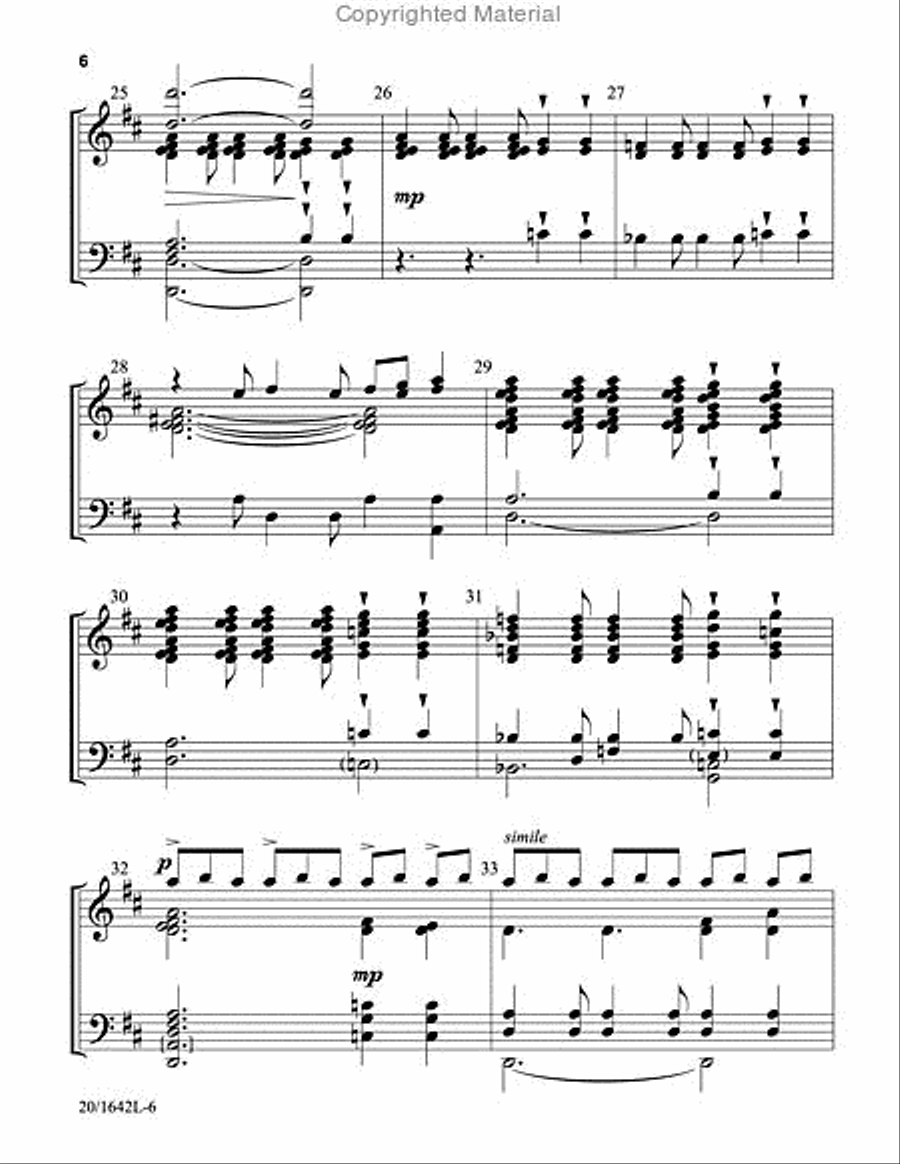 Tune My Heart to Sing Thy Praise 5-Octaves scores gallery preview page 6