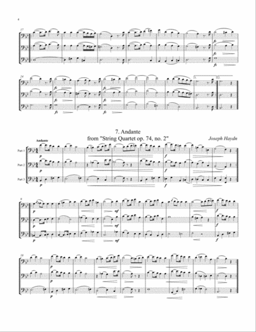 Classical Trio Album Trombone Trio scores gallery preview page 5