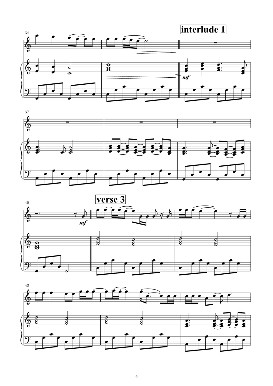 River River Flute Solo scores gallery preview page 4