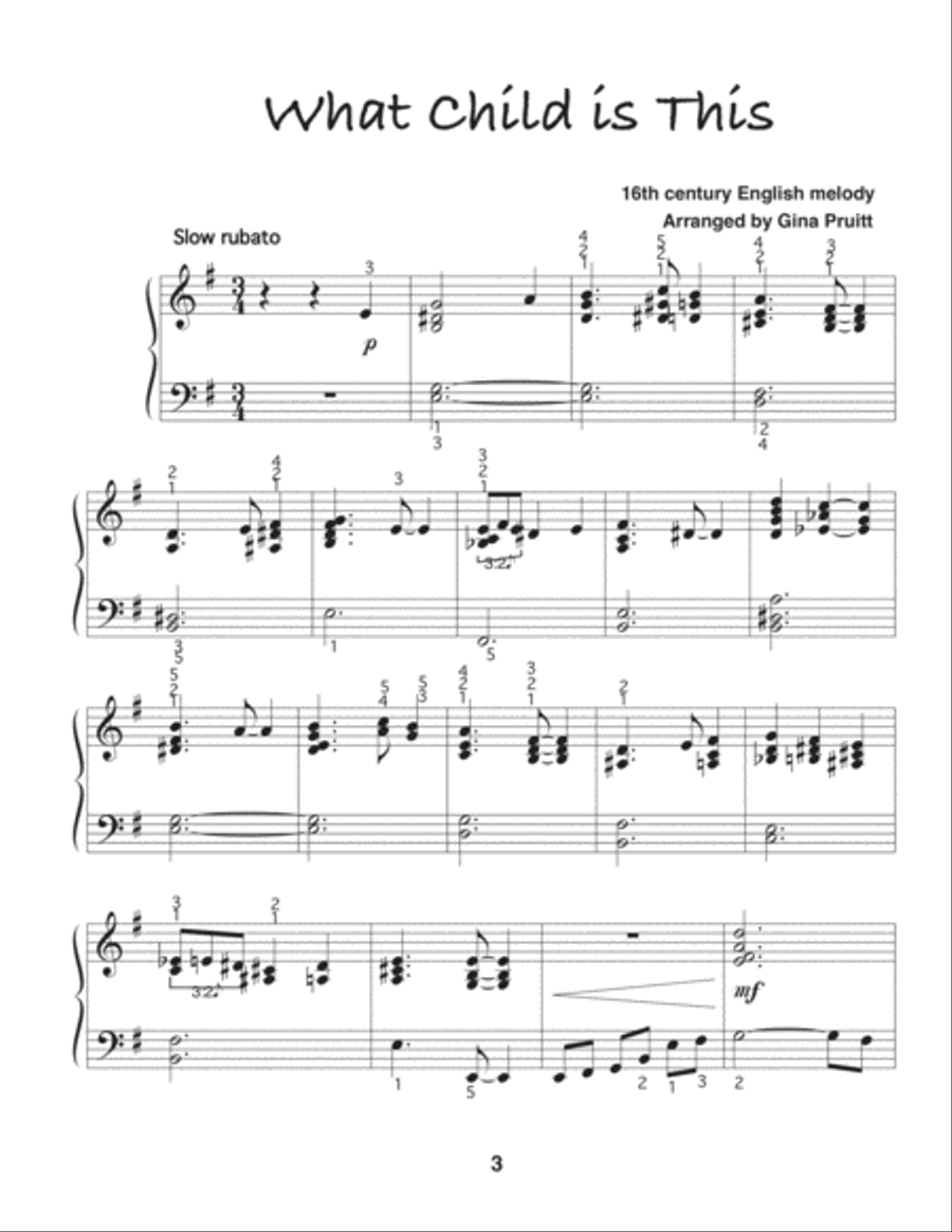 More Jazz Christmas Piano Solo scores gallery preview page 5