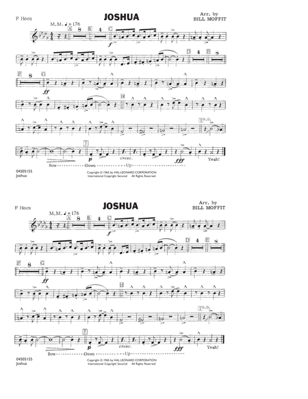 Joshua - F Horn