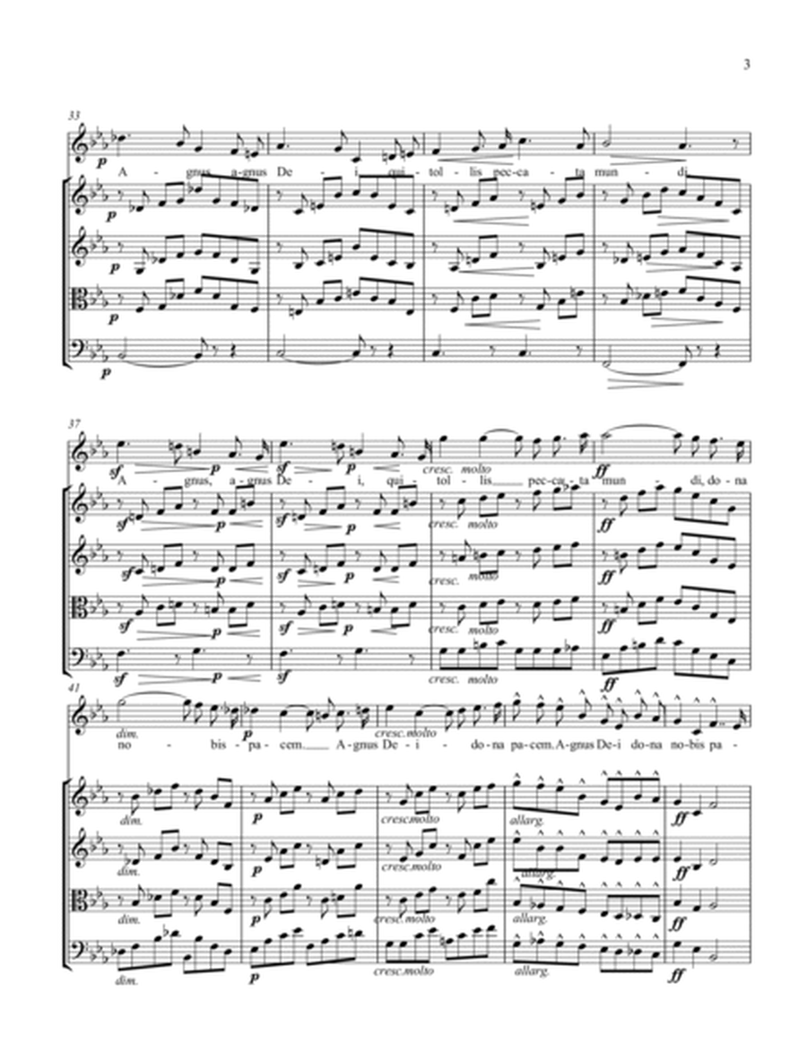 Agnus Dei by G. Bizet Soprano and string quartet image number null
