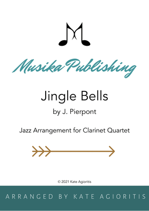 Book cover for Jingle Bells - Jazz Arrangement for Clarinet Quartet