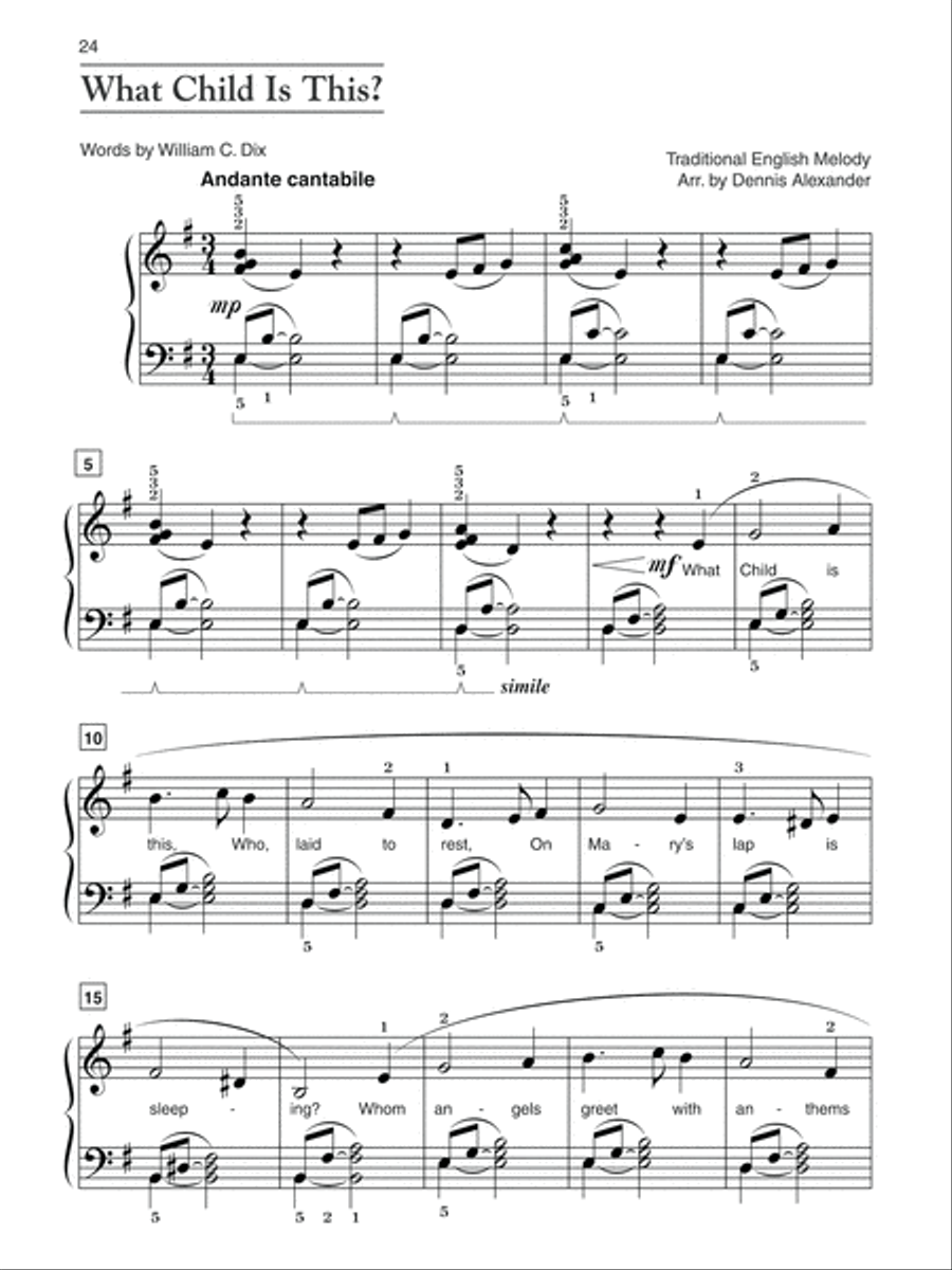 Alfred's Basic Adult All-in-One Christmas Piano, Book 2 Piano Method scores gallery preview page 9