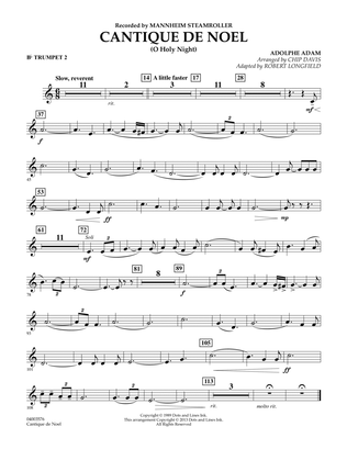 Cantique de Noel (O Holy Night) - Bb Trumpet 2