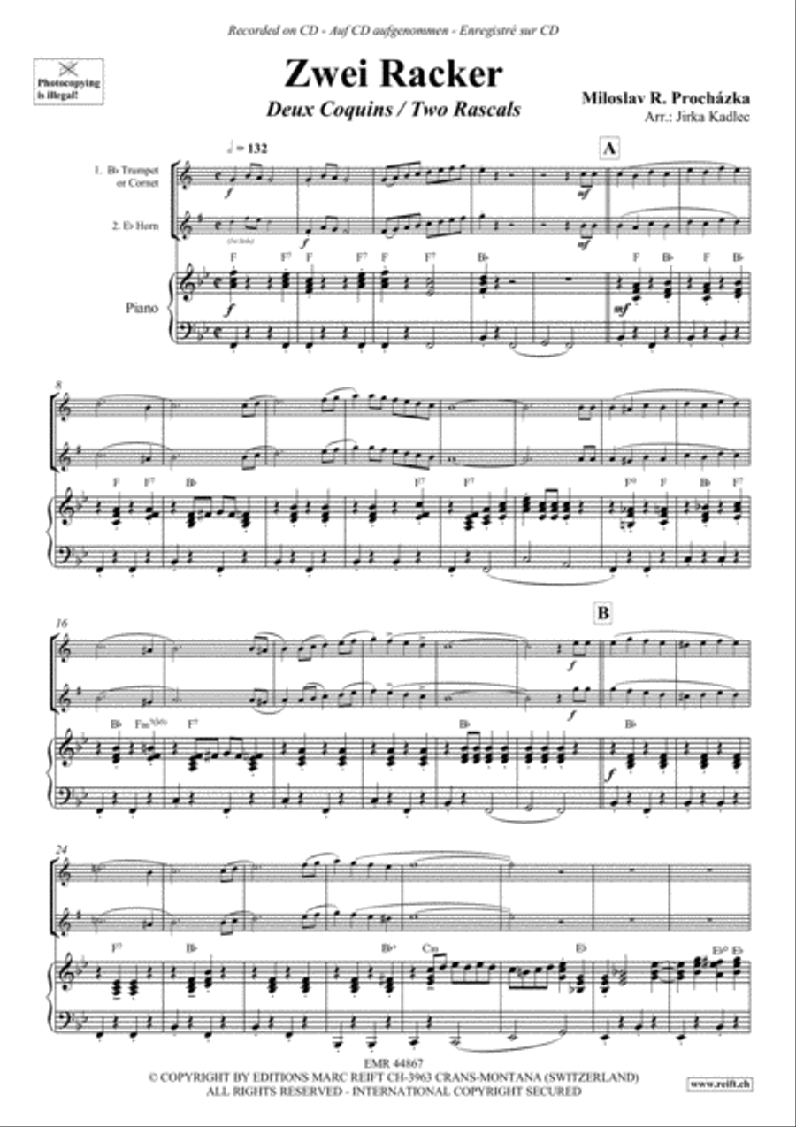 Zwei Racker Cornet scores gallery preview page 5