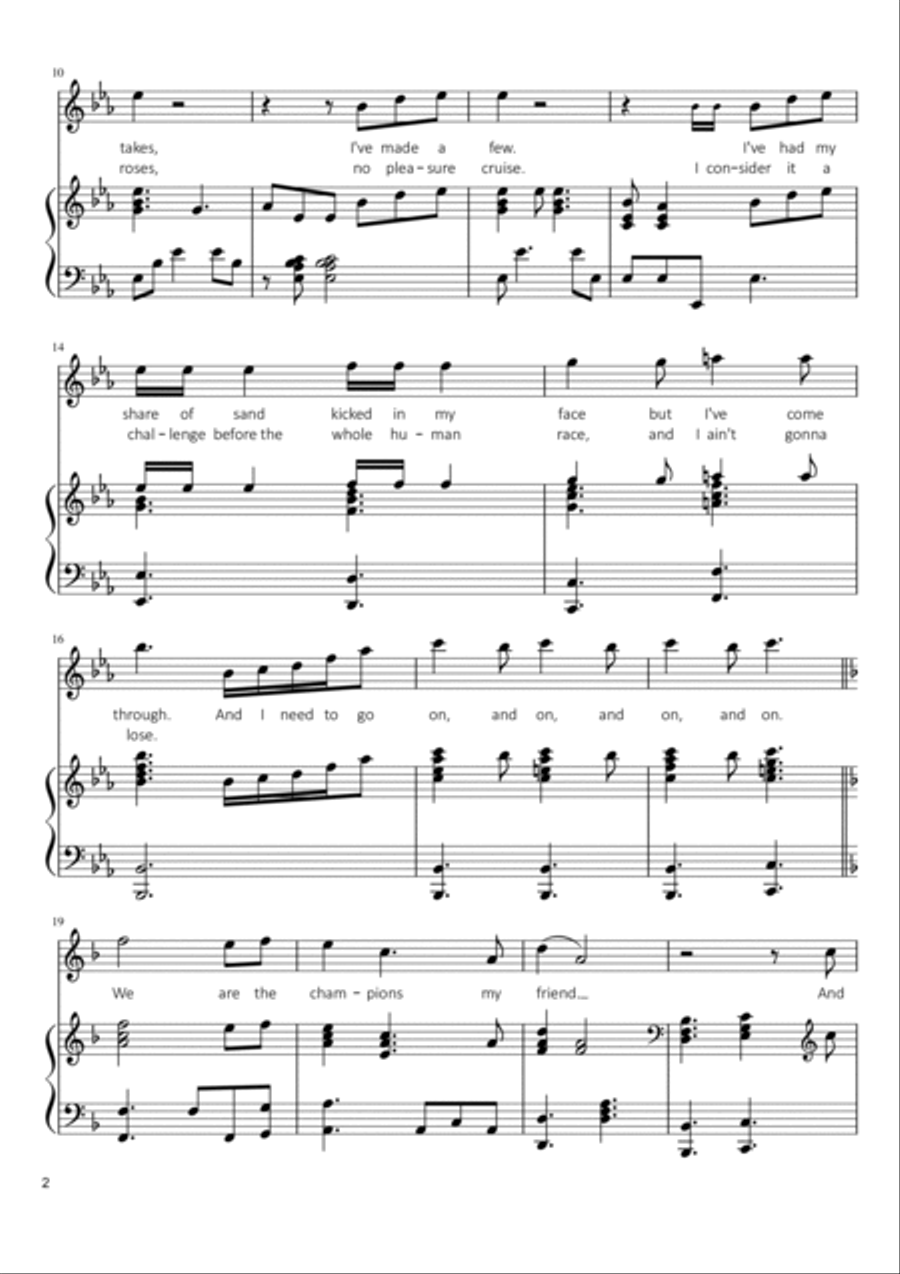 We Are The Champions Voice scores gallery preview page 2