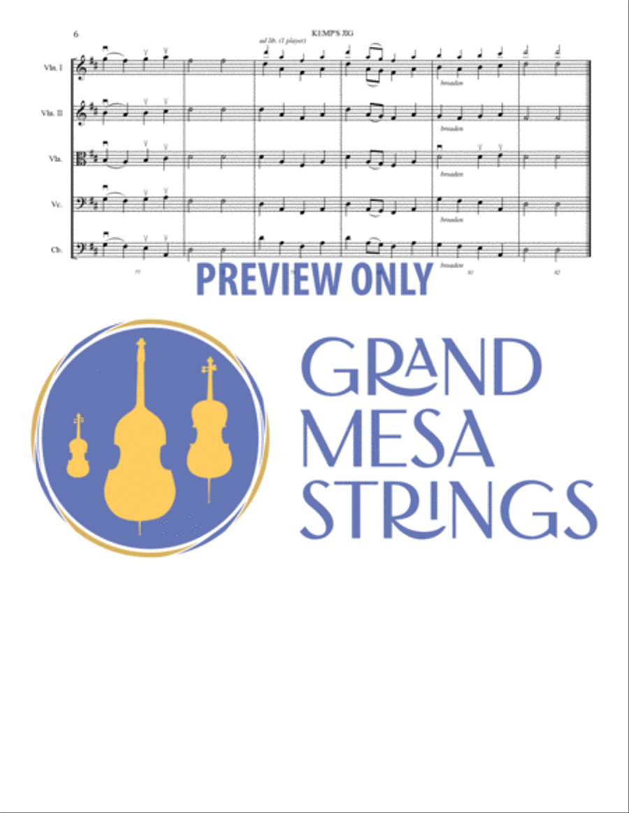 Kemp's Jig String Orchestra scores gallery preview page 7