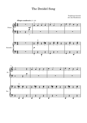 The Dreidel Song (Easy Piano Duet)