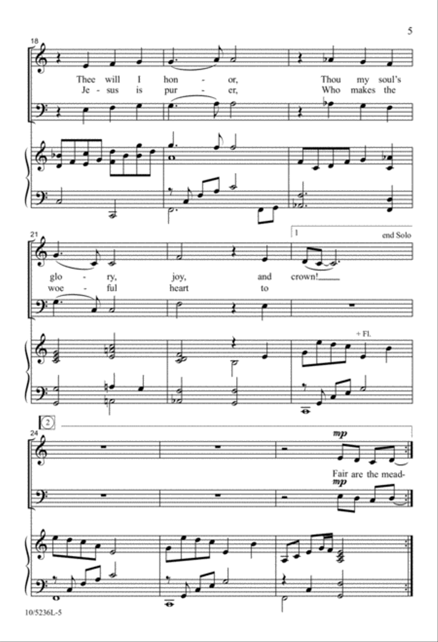 My Glory, Joy, and Crown! 4-Part scores gallery preview page 4