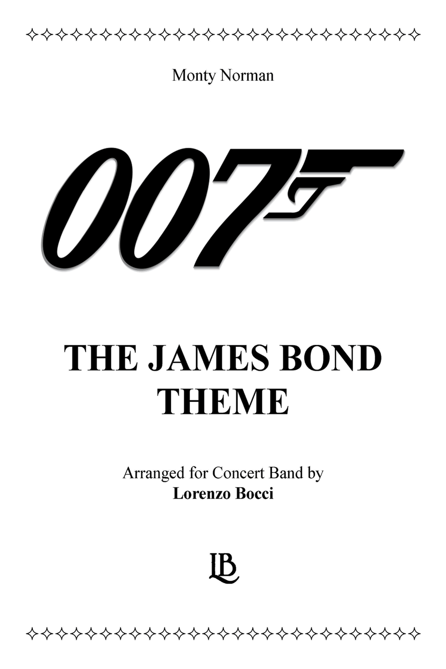 James Bond Theme Concert Band scores gallery preview page 1