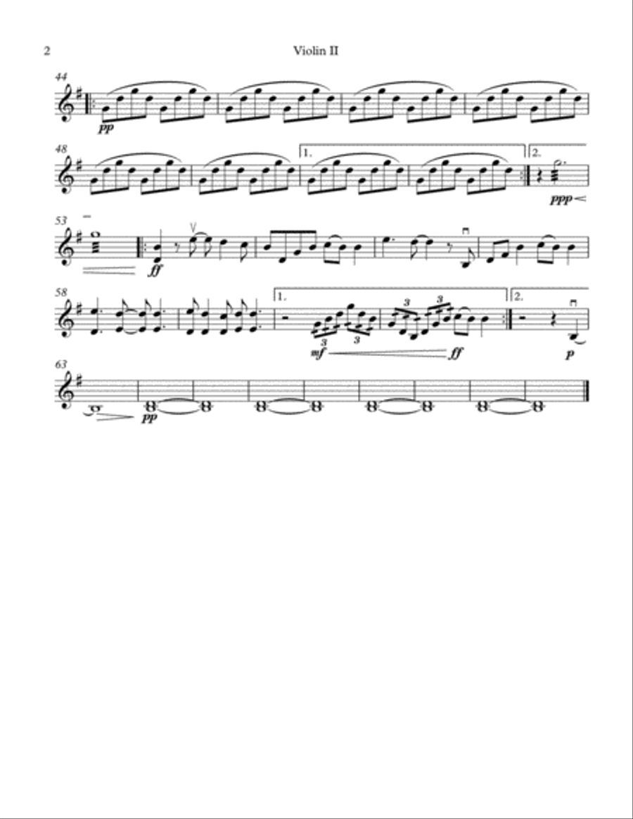 Chasing Cars String Quartet scores gallery preview page 4