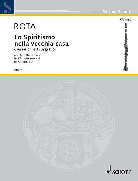 Lo Spiritismo Nella Vecchia Casa For Clarinet