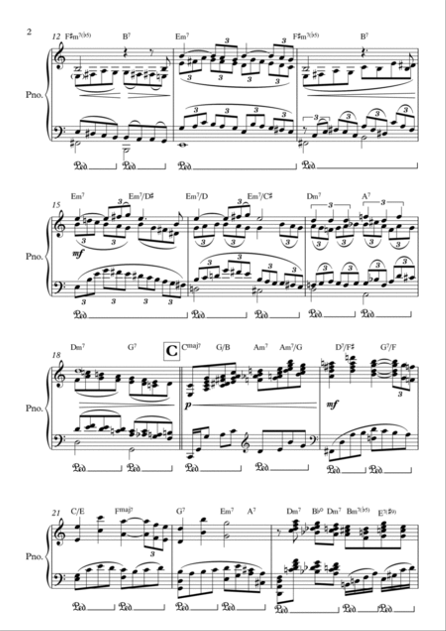 My One And Only Love My One And Only Love Piano Solo scores gallery preview page 2