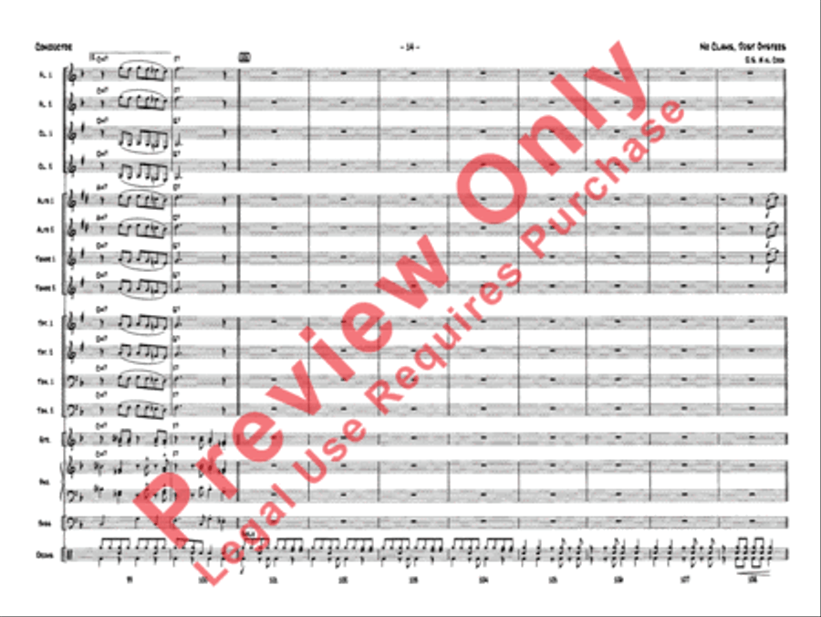 No Clams, Just Oysters Jazz Ensemble scores gallery preview page 17