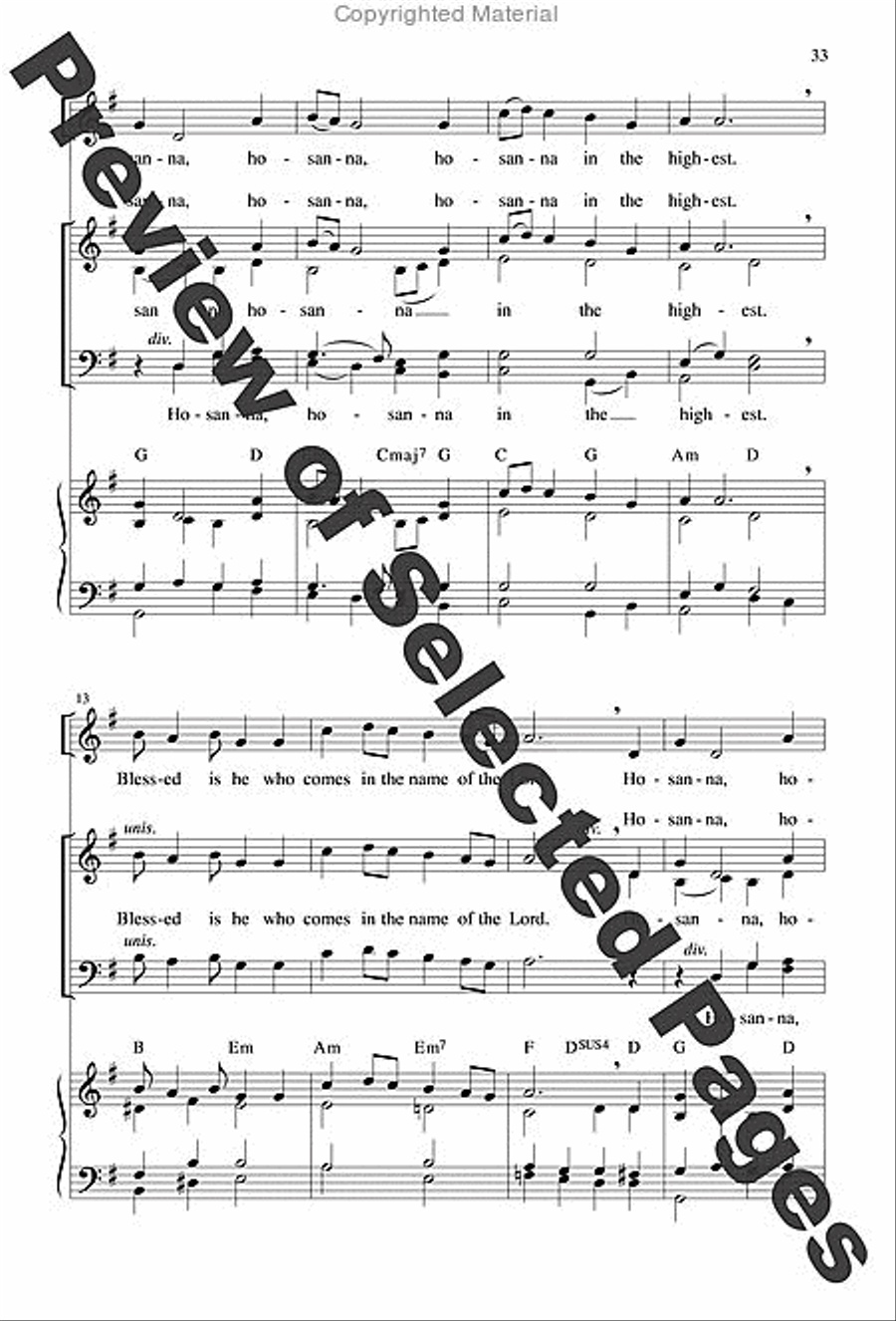 Jubilation Mass - Choral / Accompaniment edition 4-Part scores gallery preview page 20