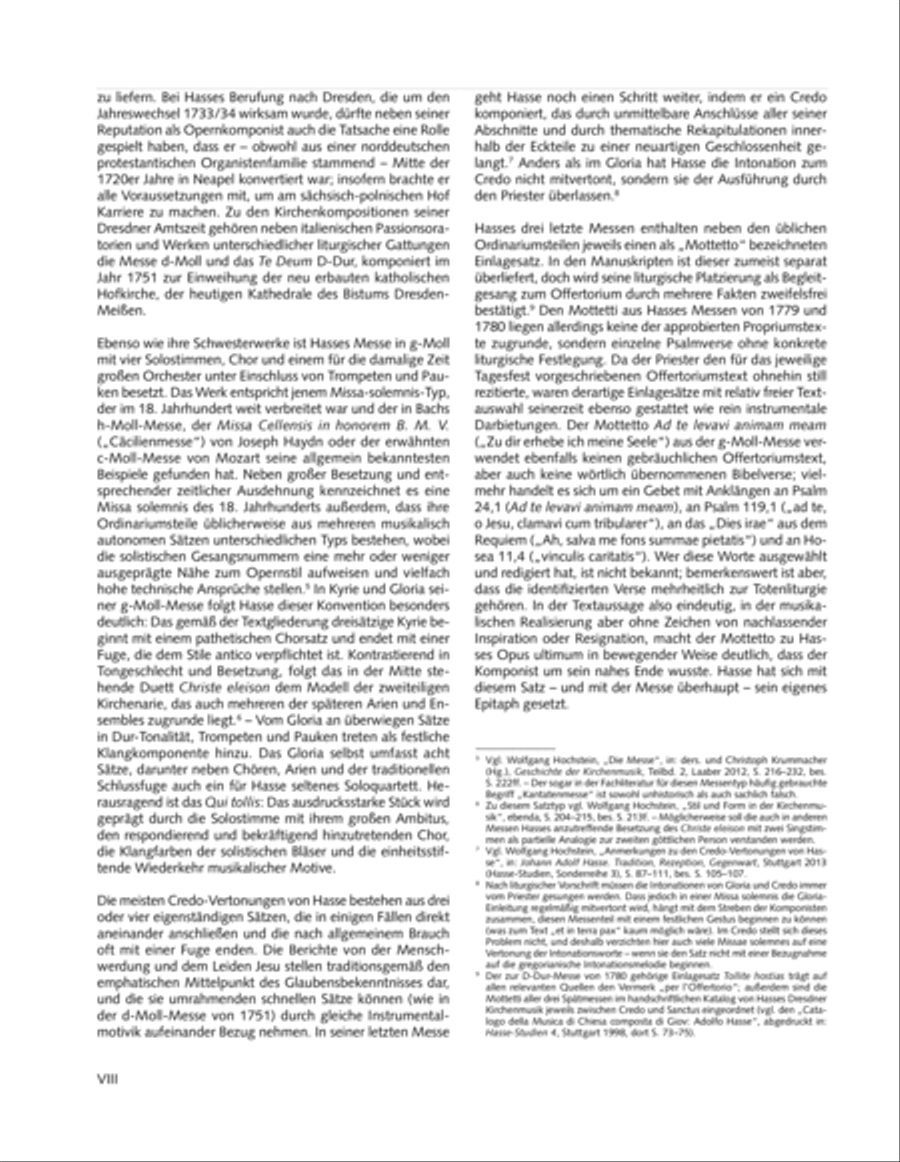 Missa in g. Hasse-Werkausgabe IV/3 4-Part scores gallery preview page 8