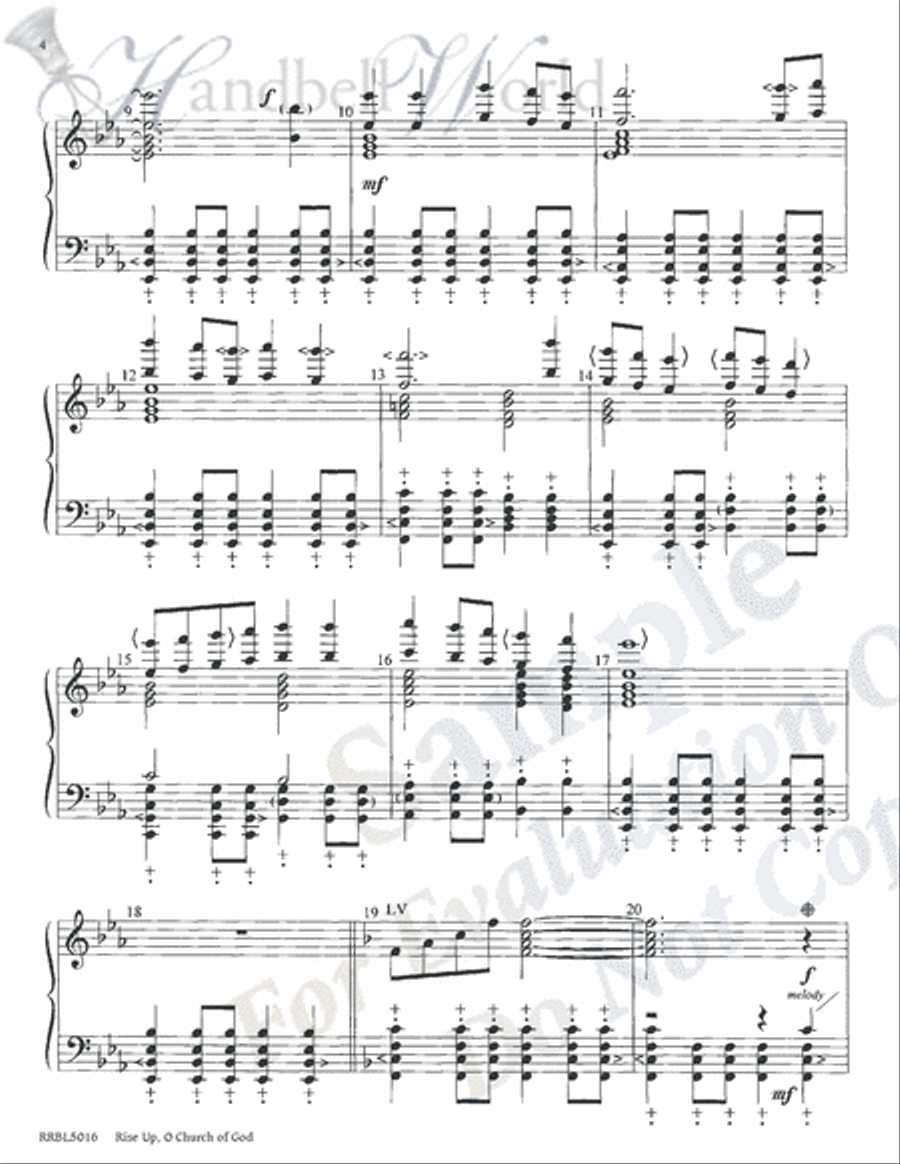 Rise Up O Church of God Rise Up O Church of God 5-Octaves scores gallery preview page 4