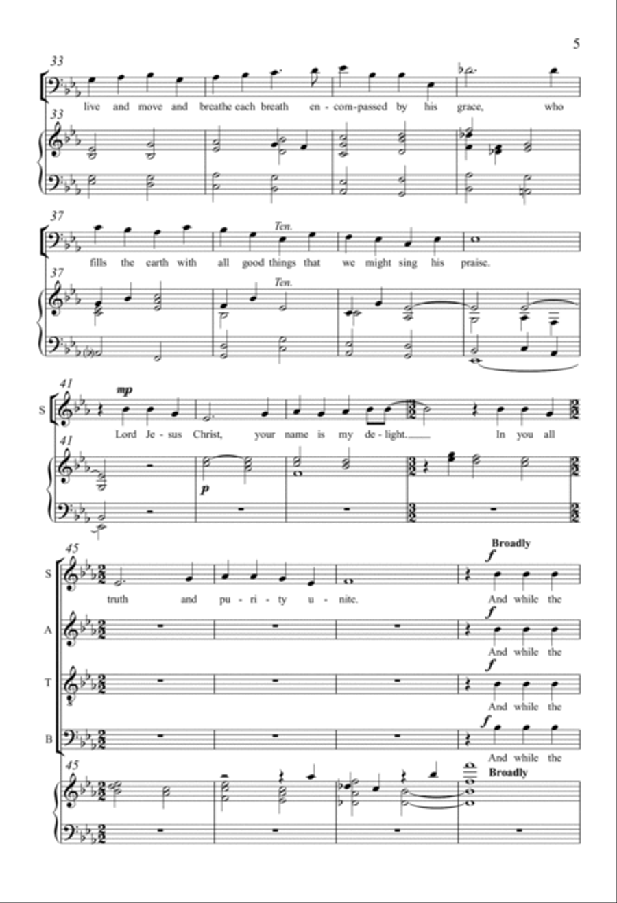 Morning Light 4-Part scores gallery preview page 3