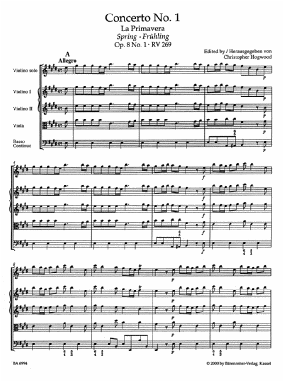 Die Vier Jahreszeiten Die Vier Jahreszeiten String Orchestra scores gallery preview page 2