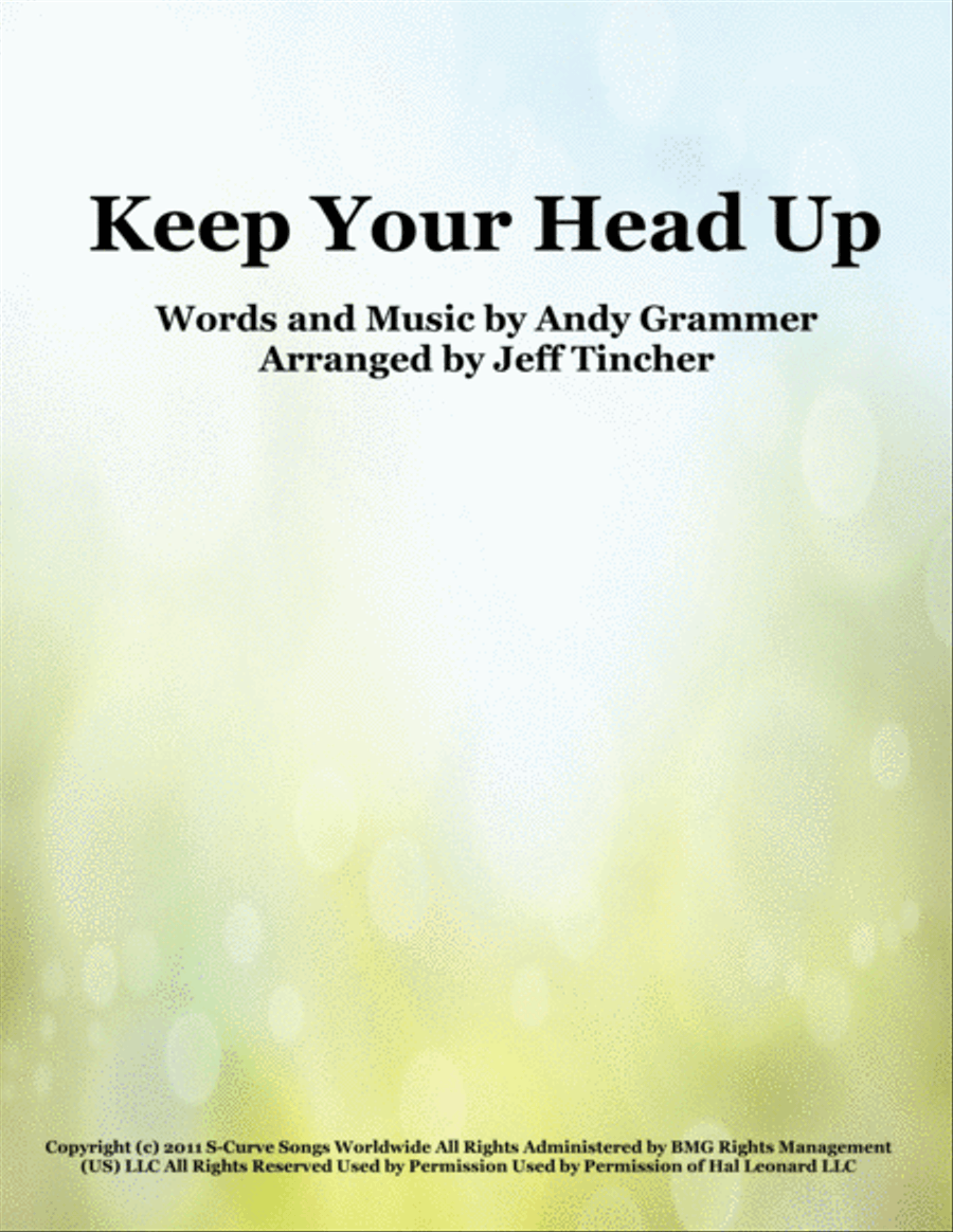 Keep Your Head Up Voice scores gallery preview page 1