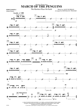 March of the Penguins, Opening Theme from (The Harshest Place on Earth): 1st Percussion