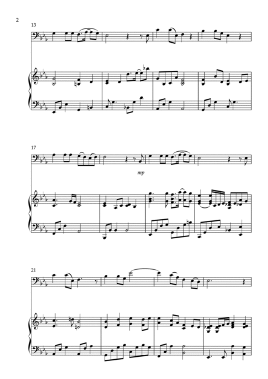 A Thousand Winds for Cello and Piano A Thousand Winds for Cello and Piano Double Bass scores gallery preview page 2