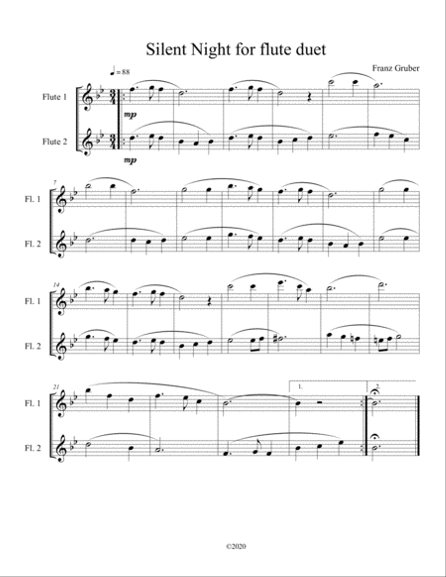 10 Christmas Duets for flute (Vol. 1) 10 Christmas Duets for flute (Vol. 1) Flute Duet scores gallery preview page 5