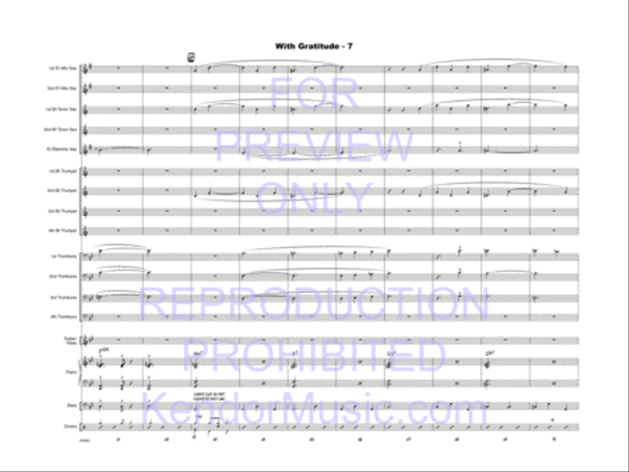 With Gratitude Jazz Ensemble scores gallery preview page 8