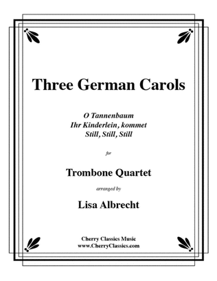 Book cover for Three German Carols for Trombone Quartet