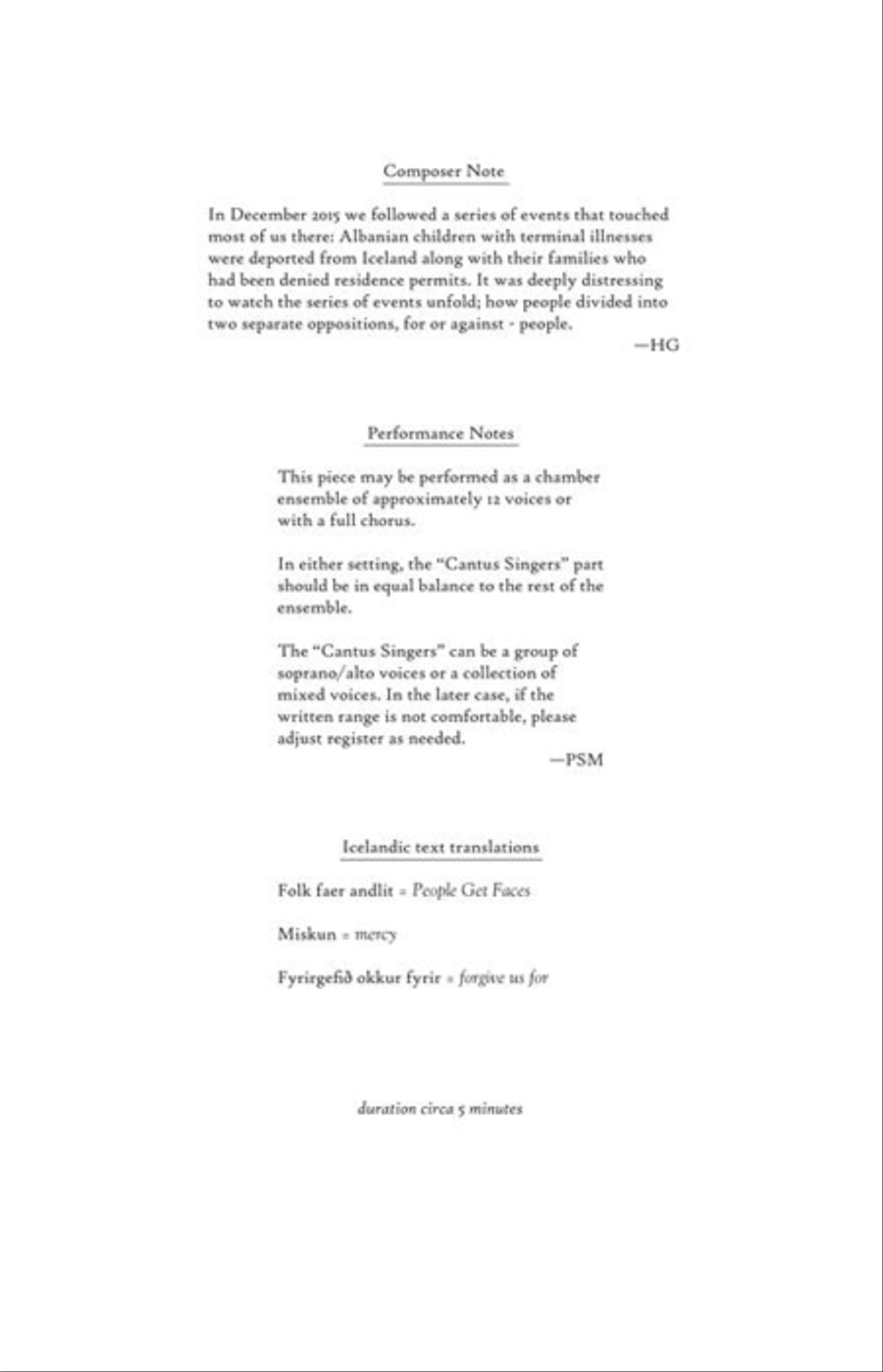 Folk Faer Andlit Folk Faer Andlit 4-Part scores gallery preview page 3