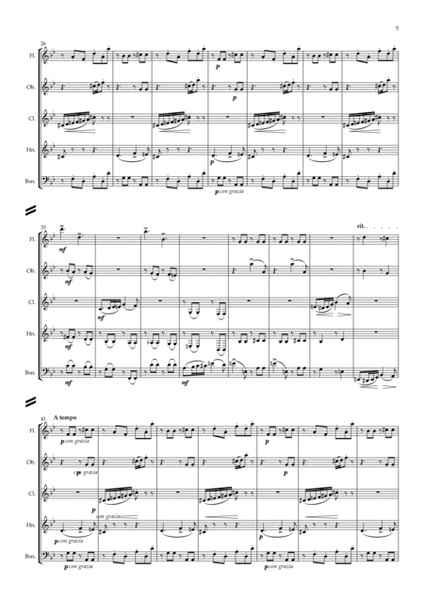 Tchaikovsky: The Seasons Op.37a “Spring” (Mar, Apr, May) - wind quintet image number null