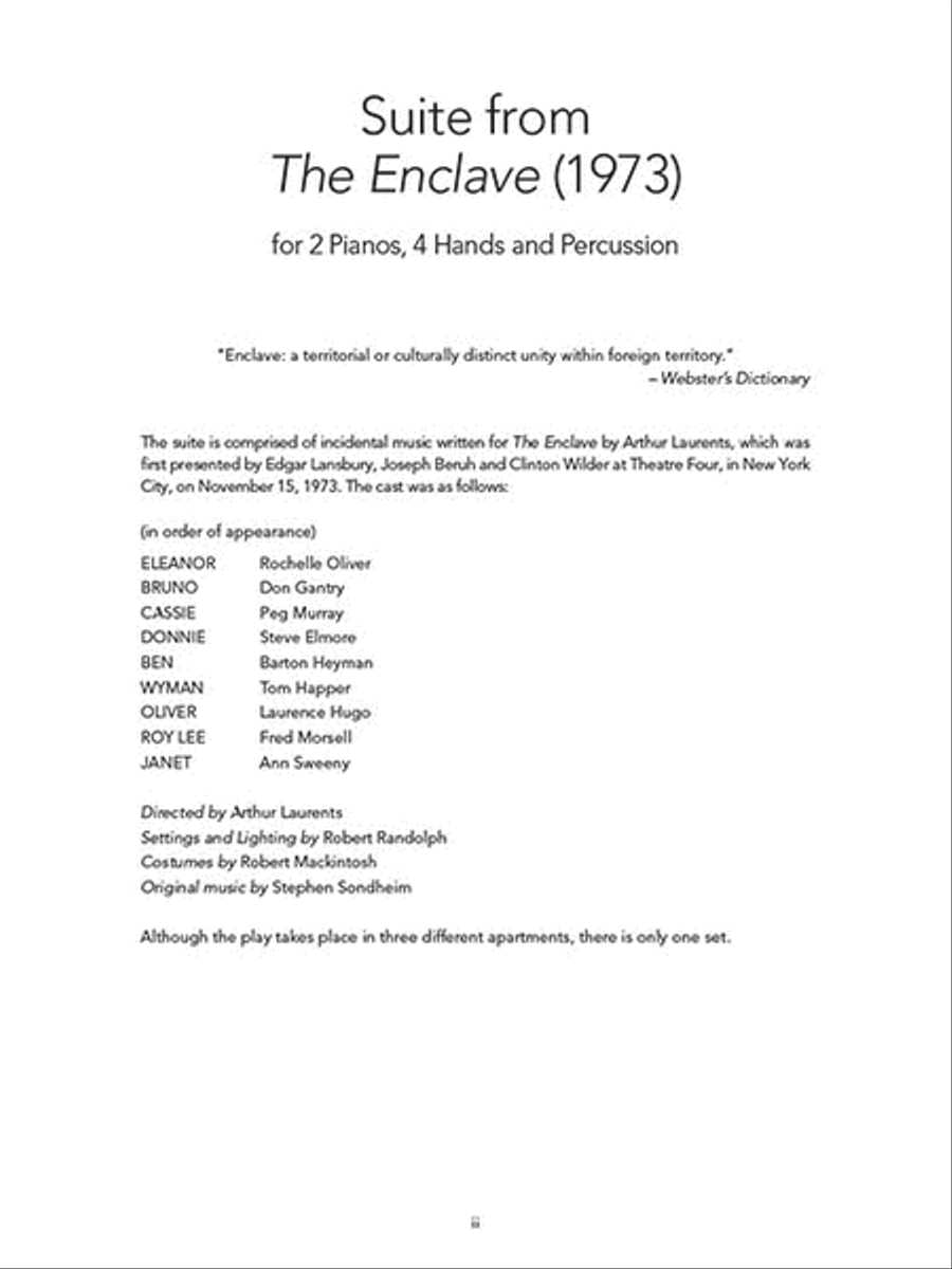 Suite from The Enclave Suite from The Enclave Percussion scores gallery preview page 2