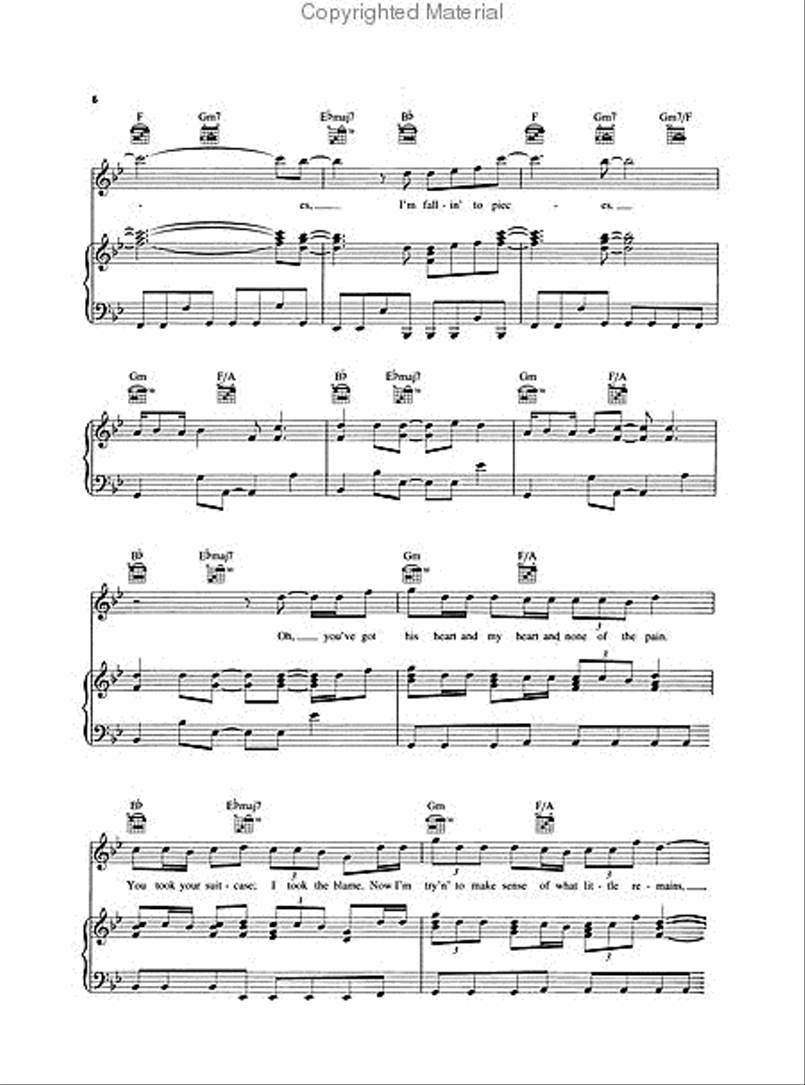 Breakeven Breakeven Piano, Vocal, Guitar scores gallery preview page 3
