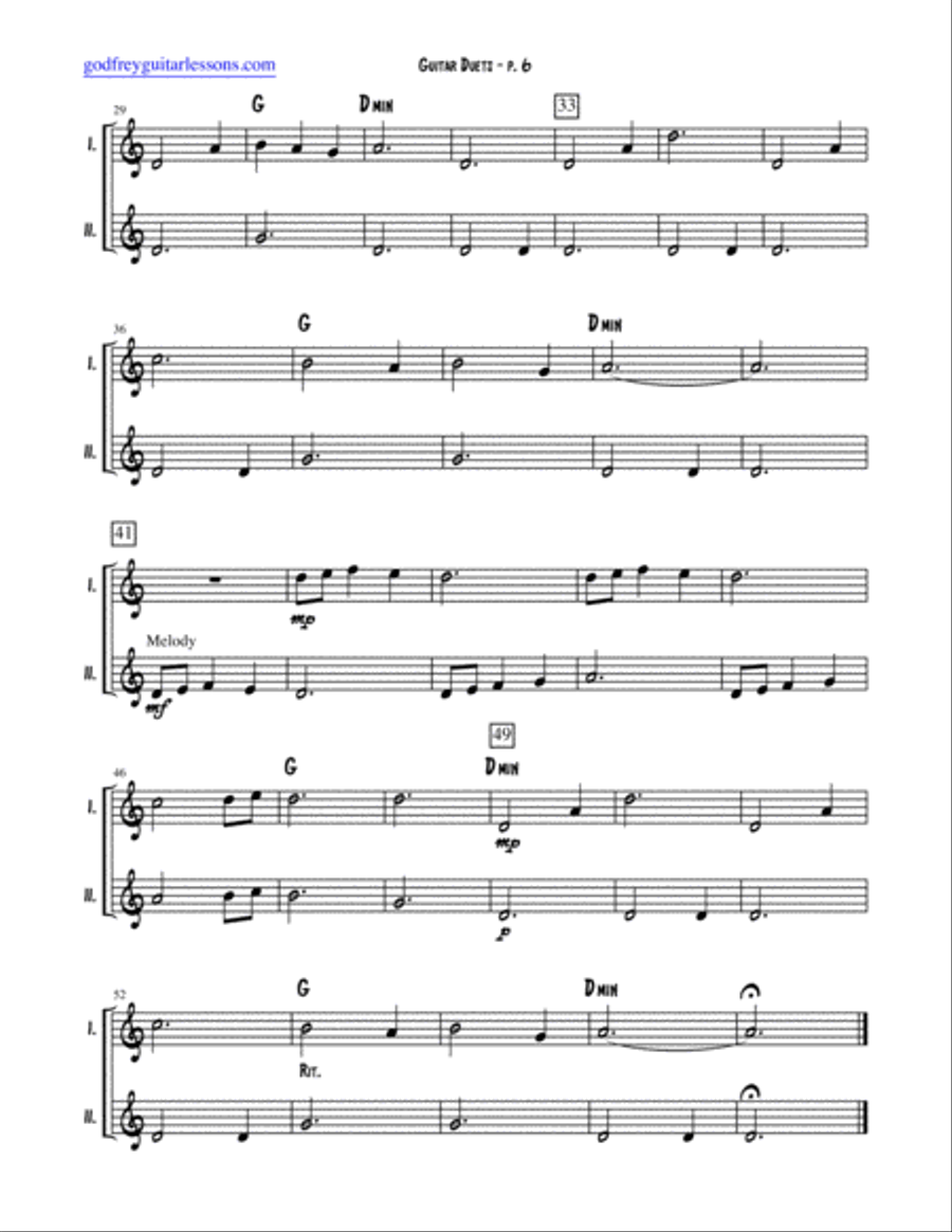 Guitar Duets 2 Acoustic Guitar scores gallery preview page 6