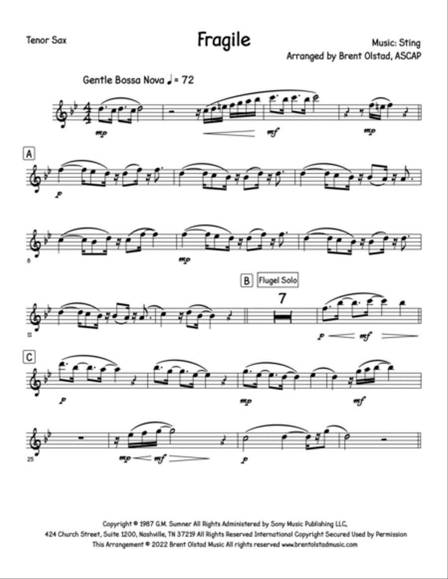 Fragile Small Ensemble scores gallery preview page 6