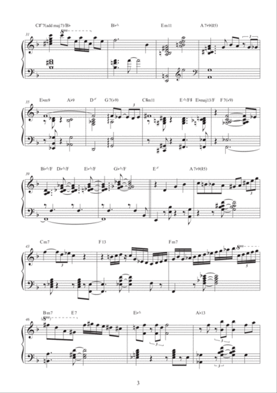 Stella By Starlight Piano Solo scores gallery preview page 3