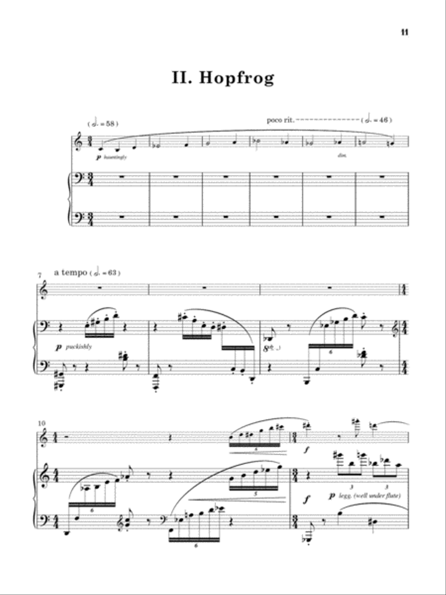 Slovakian Children's Songs for Flute and Piano Flute Solo scores gallery preview page 3