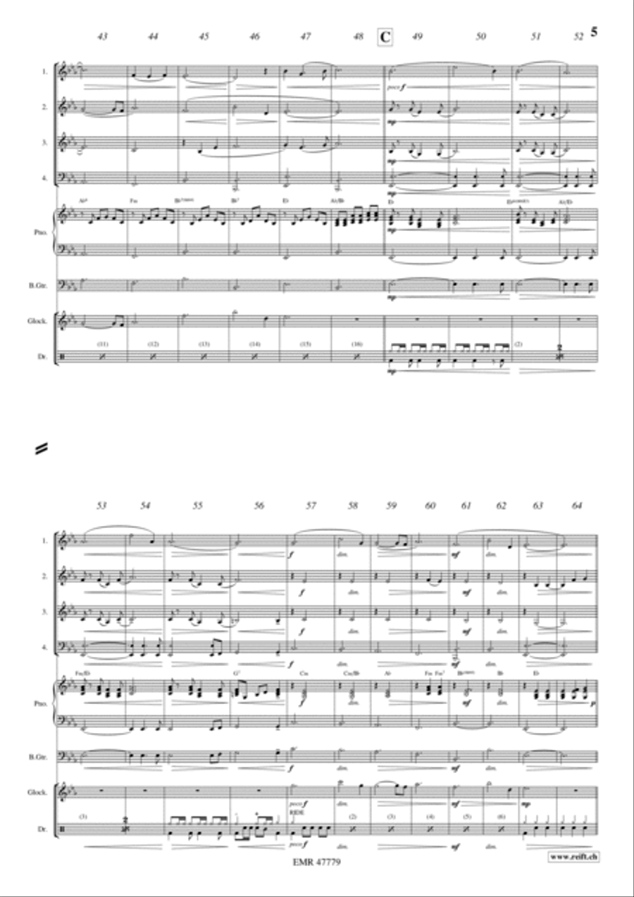 Letter To My Mother Woodwind Quartet scores gallery preview page 5