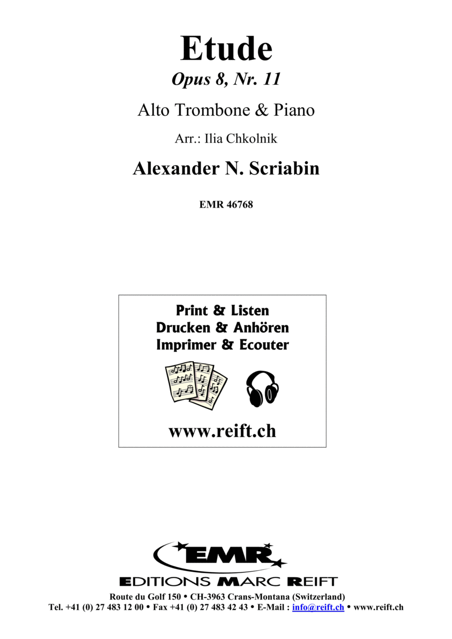Etude Etude Piano Accompaniment scores gallery preview page 1