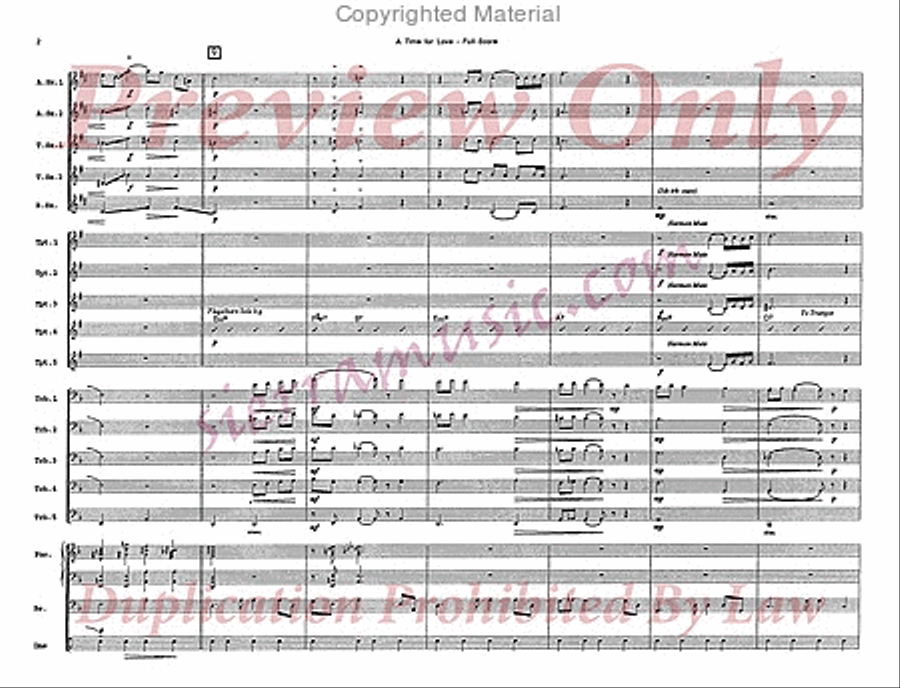 A Time For Love A Time For Love Jazz Ensemble scores gallery preview page 3