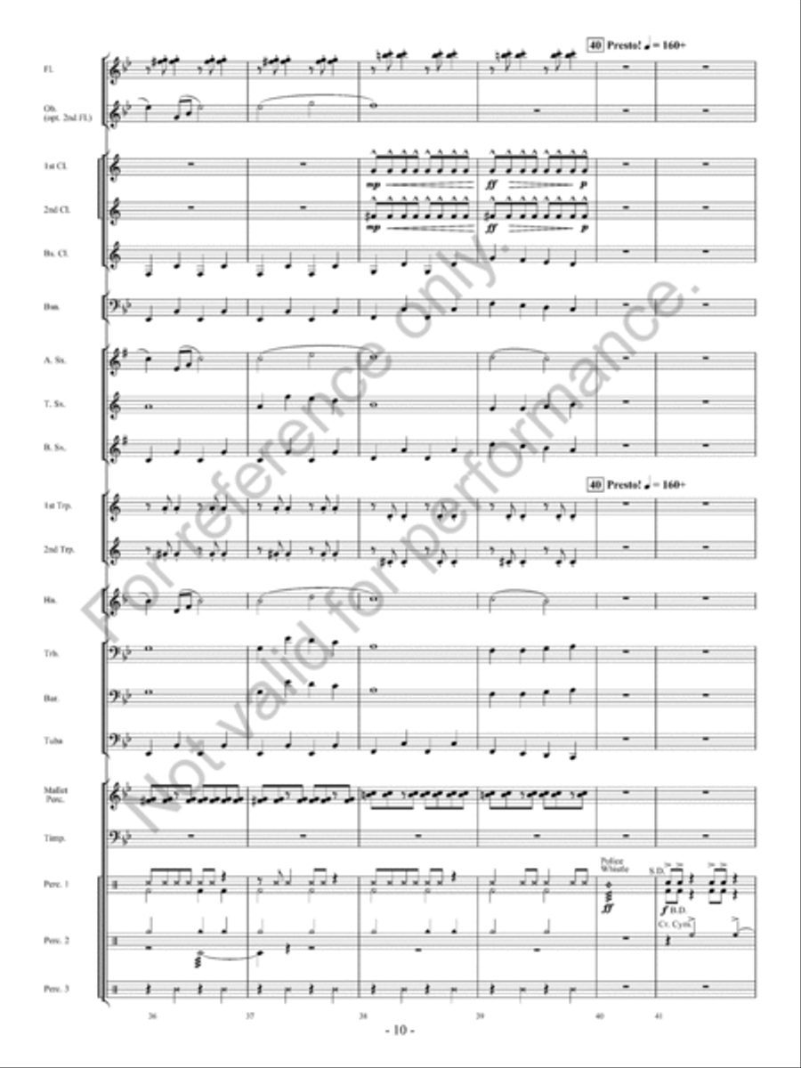 Santa's Wild Ride Santa's Wild Ride Concert Band scores gallery preview page 11