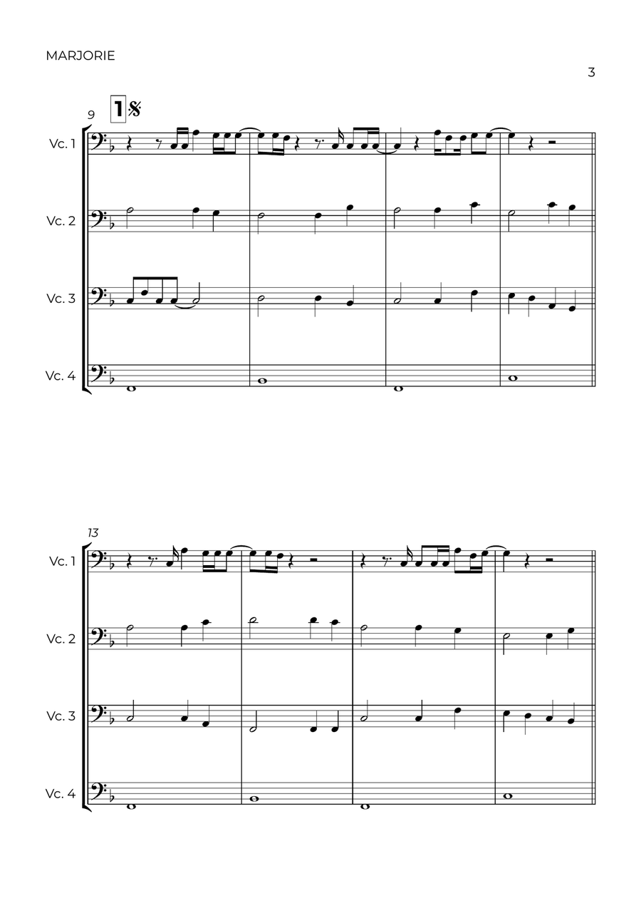 Marjorie String Quartet scores gallery preview page 3