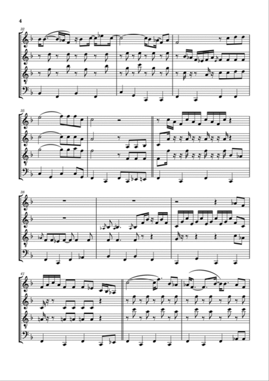 I Am A Man Of Constant Sorrow Woodwind Quartet scores gallery preview page 5