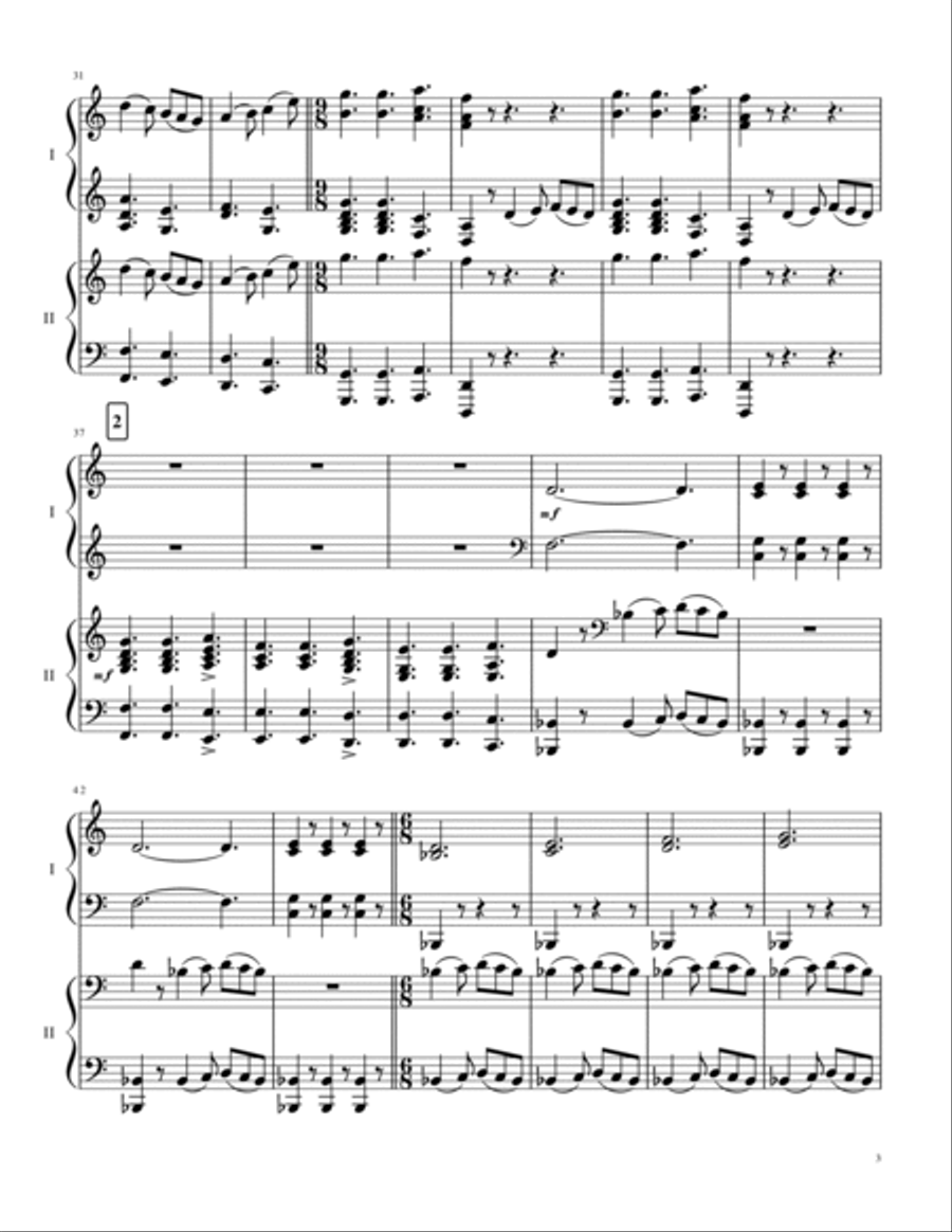 St. Paul's Suite: I. Jig Piano scores gallery preview page 3