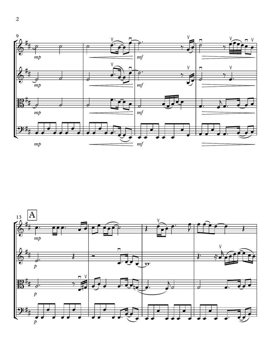 My First Love String Quartet scores gallery preview page 2