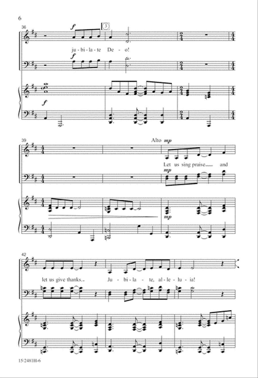 Jubilate, Alleluia! 4-Part scores gallery preview page 7