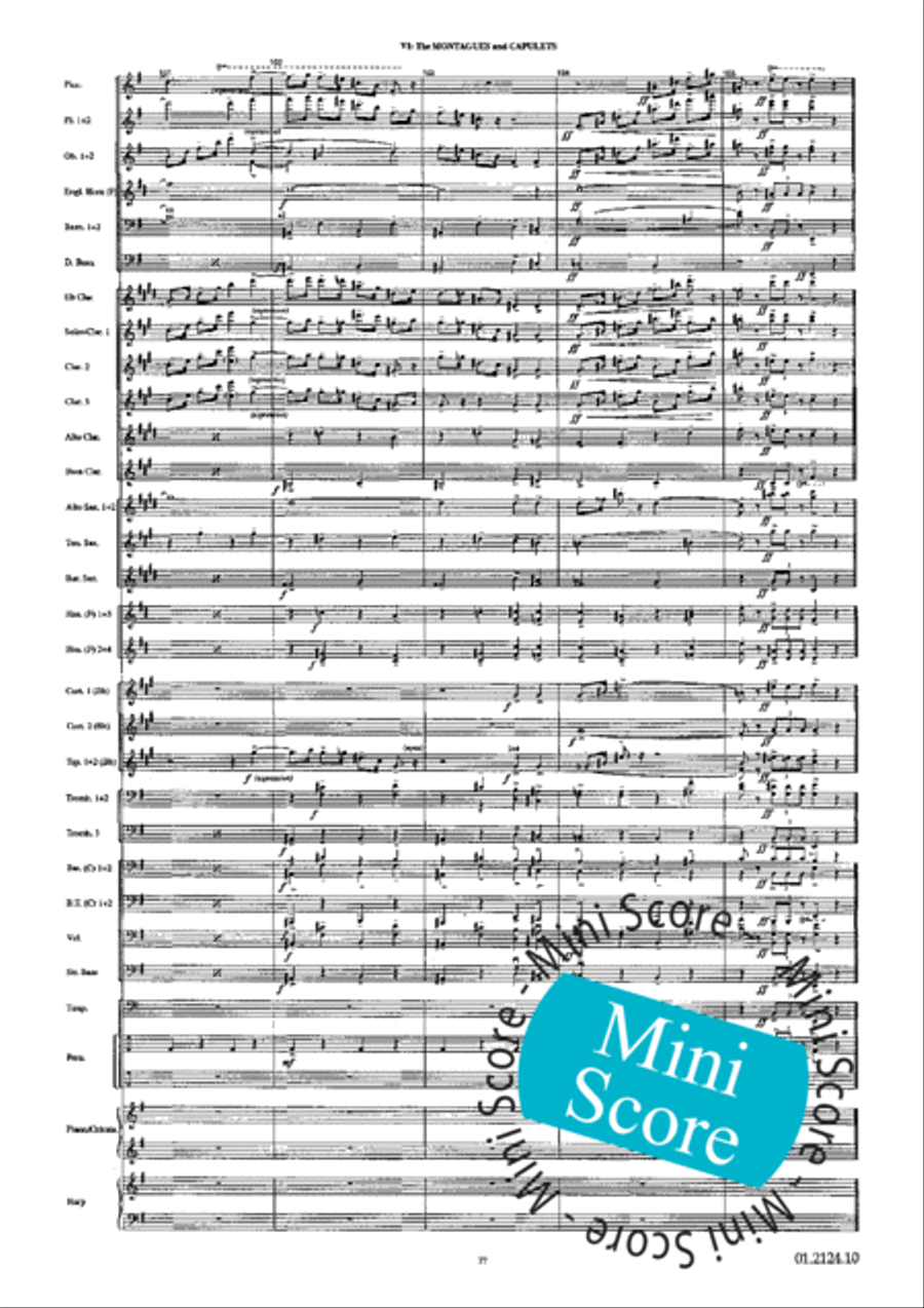 Romeo and Juliet Romeo and Juliet Concert Band scores gallery preview page 81